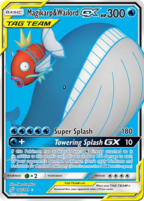 Magikarp & Wailord GX, Team Up 160/181