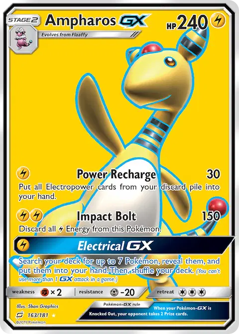 Ampharos GX, Team Up 163/181