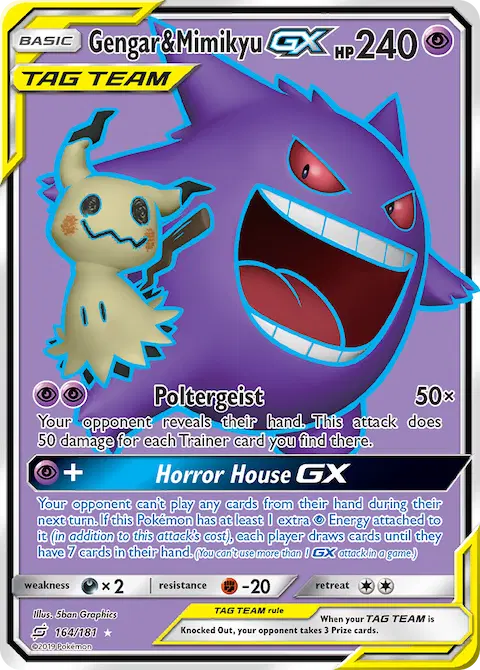Gengar & Mimikyu GX, Team Up 164/181