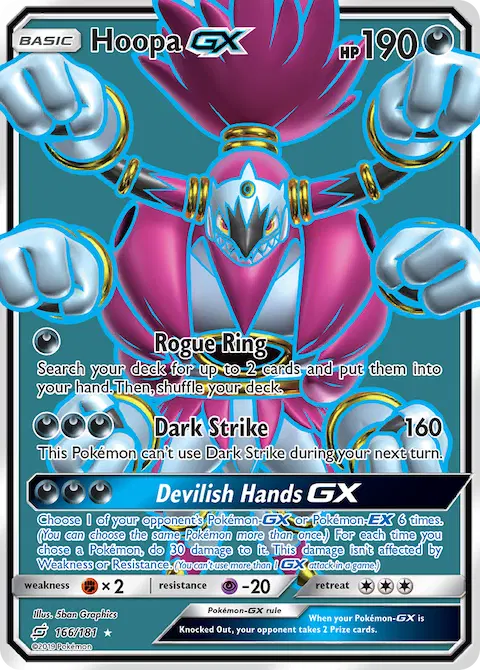 Hoopa GX, Team Up 166/181