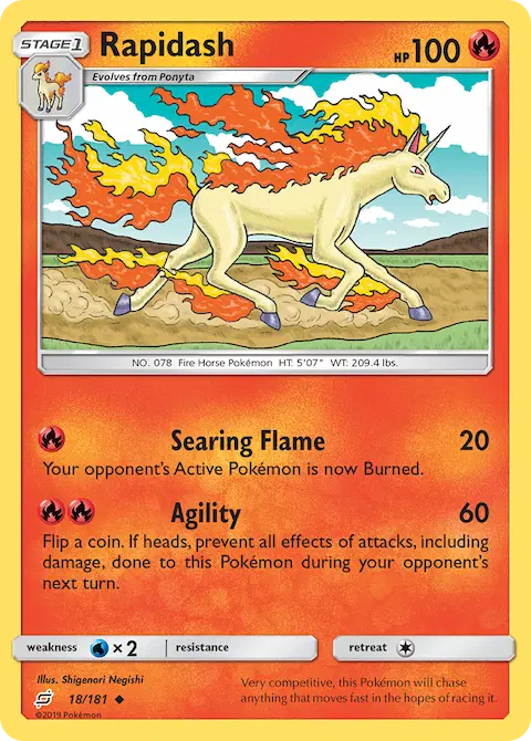 Rapidash, Team Up 18/181