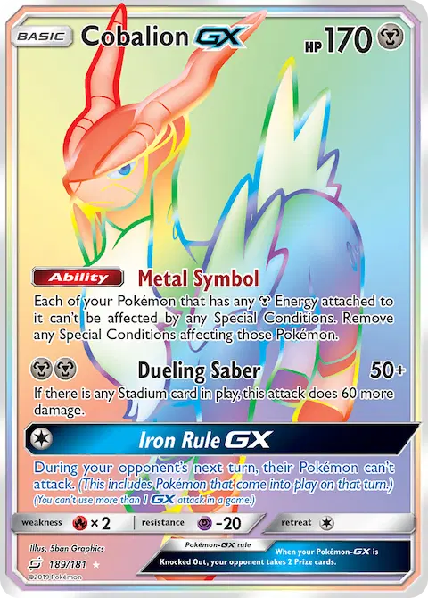 Cobalion GX, Team Up 189/181