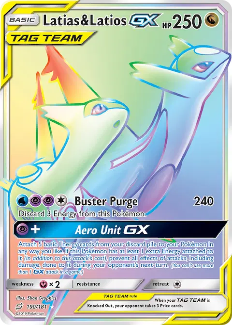 Latias & Latios GX, Team Up 190/181