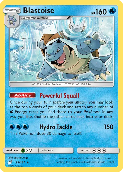 Blastoise, Team Up 25/181