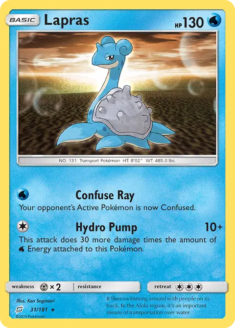 Lapras, Team Up 31/181