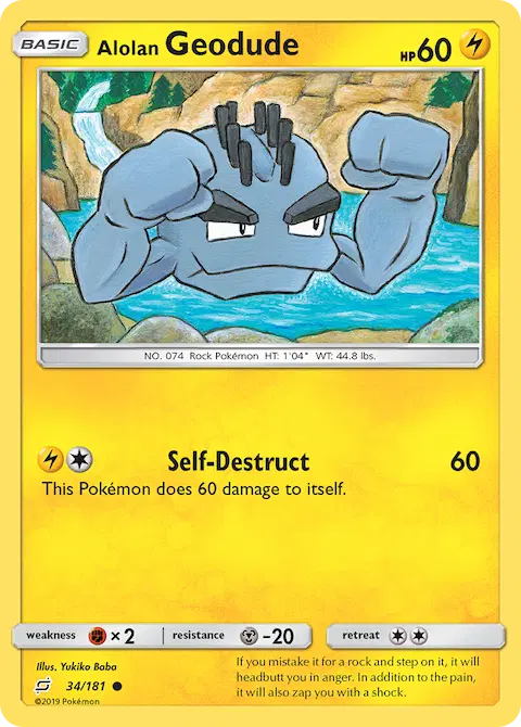 Alolan Geodude, Team Up 34/181