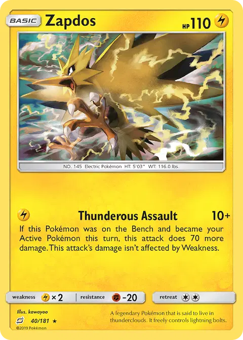 Zapdos, Team Up 40/181
