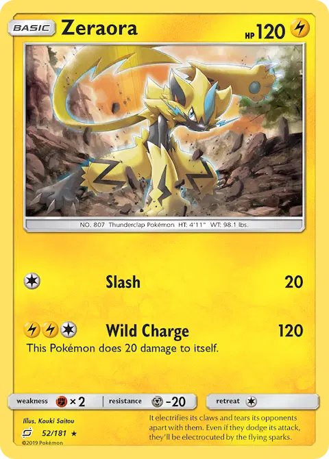Zeraora, Team Up 52/181