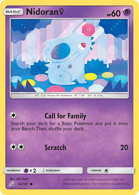 Nidoran♀, Team Up 54/181
