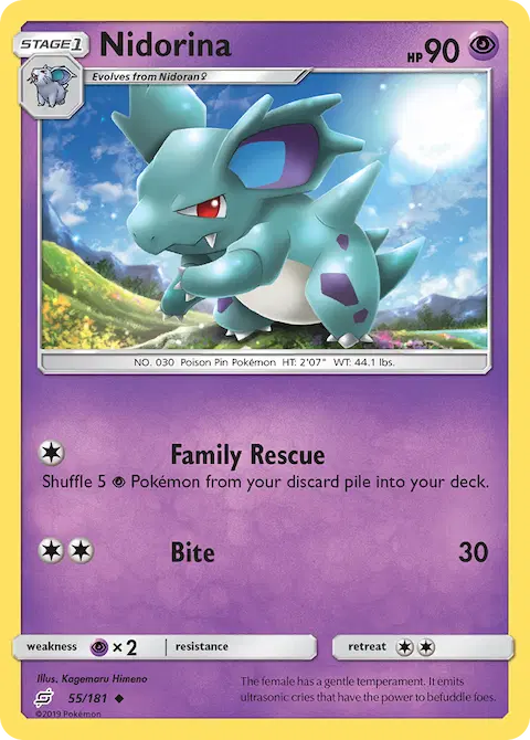 Nidorina, Team Up 55/181