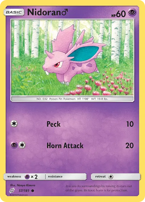 Nidoran♂, Team Up 57/181