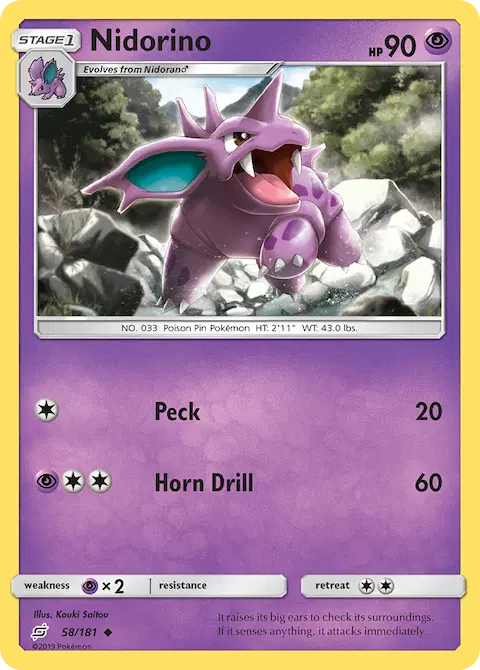 Nidorino, Team Up 58/181