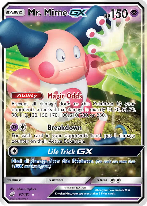 Mr. Mime GX, Team Up 67/181