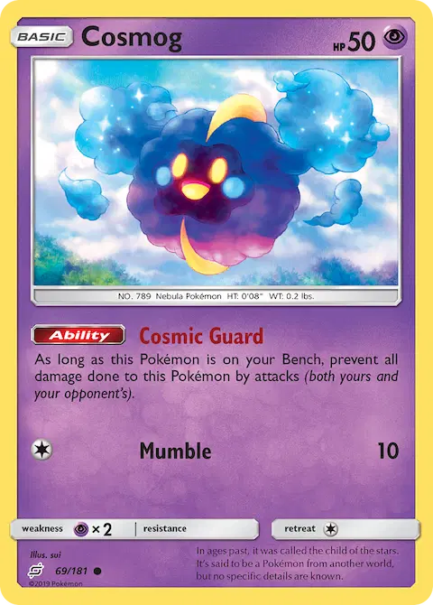 Cosmog, Team Up 69/181