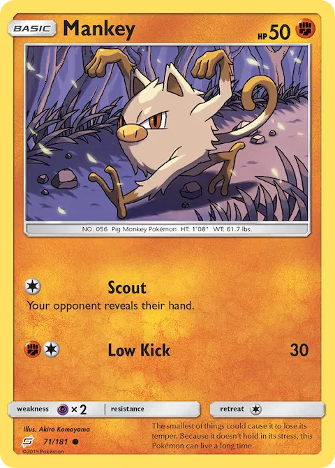 Mankey, Team Up 71/181