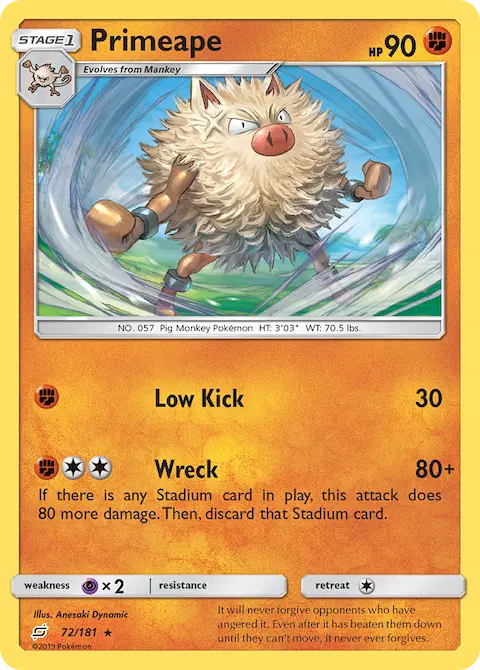 Primeape, Team Up 72/181