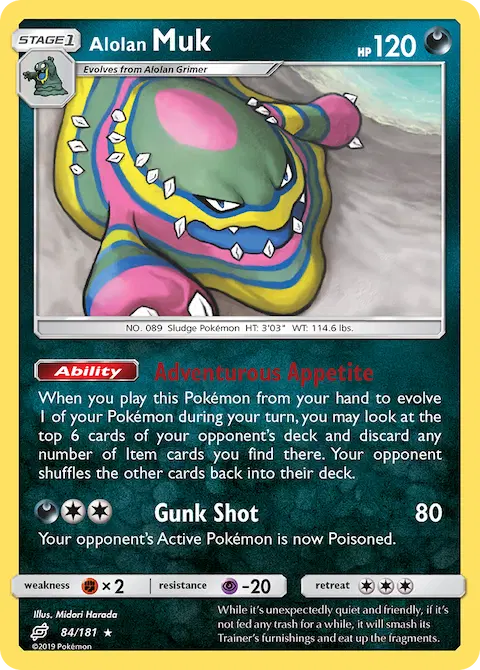 Alolan Muk, Team Up 84/181
