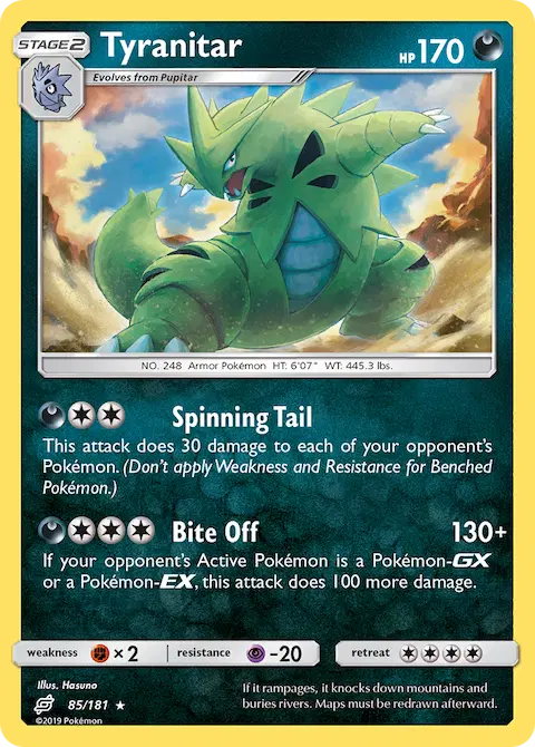 Tyranitar, Team Up 85/181
