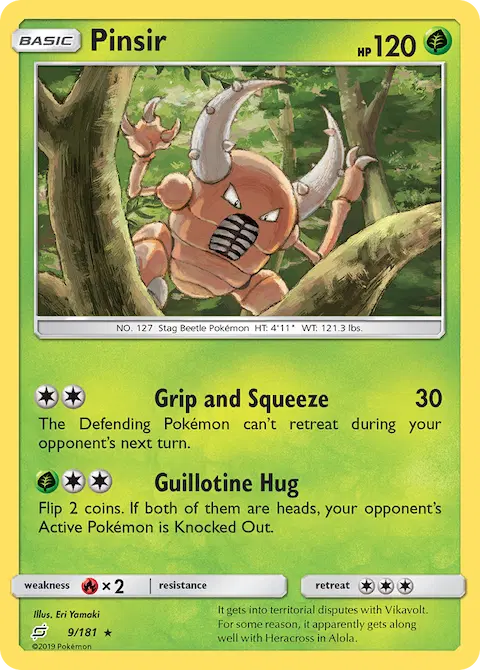 Pinsir, Team Up 9/181