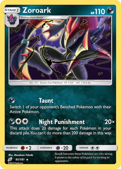 Zoroark, Team Up 91/181