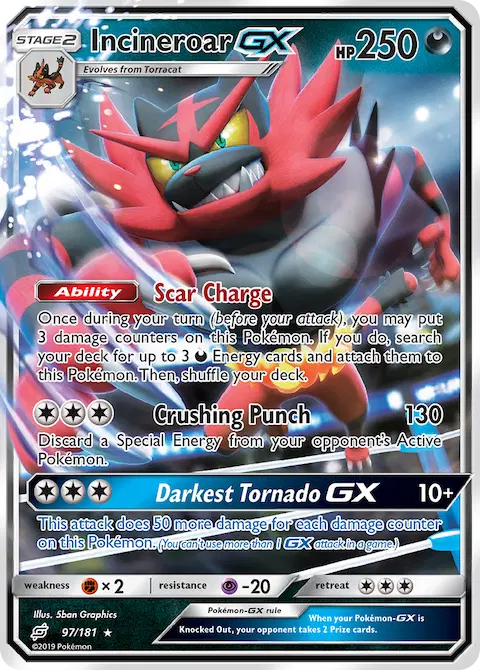 Incineroar GX, Team Up 97/181