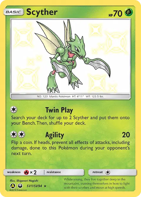 Scyther, Hidden Fates Shiny Vault SV1