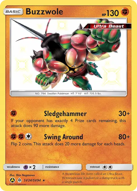 Buzzwole, Hidden Fates Shiny Vault SV24