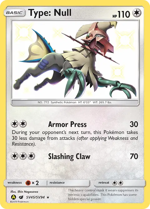 Type: Null, Hidden Fates Shiny Vault SV45
