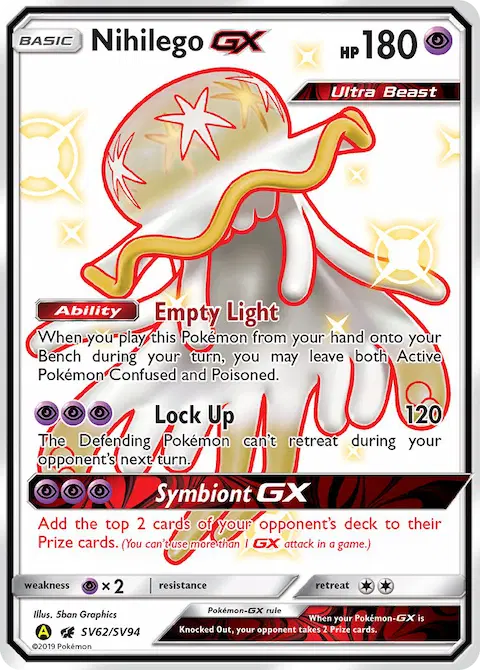 Nihilego-GX, Hidden Fates Shiny Vault SV62
