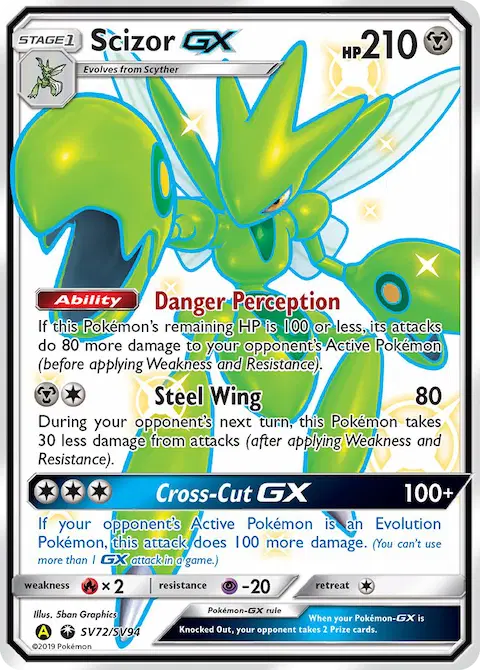Scizor-GX, Hidden Fates Shiny Vault SV72