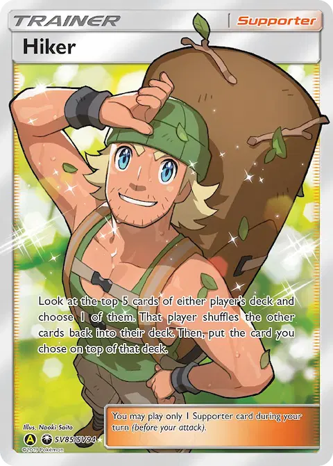 Hiker, Hidden Fates Shiny Vault SV85