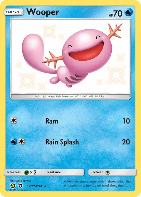 Wooper, Hidden Fates Shiny Vault SV9