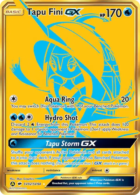 Tapu Fini-GX, Hidden Fates Shiny Vault SV92
