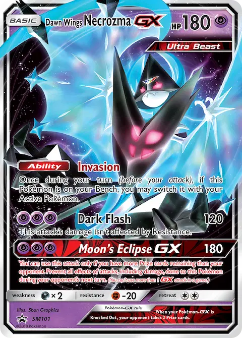 Dawn Wings Necrozma GX, SM Black Star Promos SM101