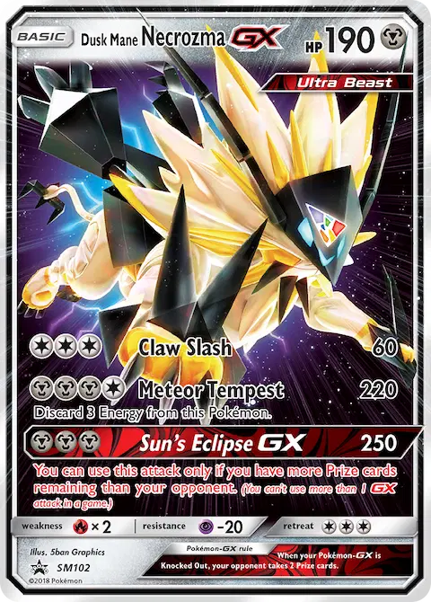 Dusk Mane Necrozma GX, SM Black Star Promos SM102