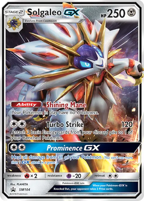 Solgaleo GX, SM Black Star Promos SM104