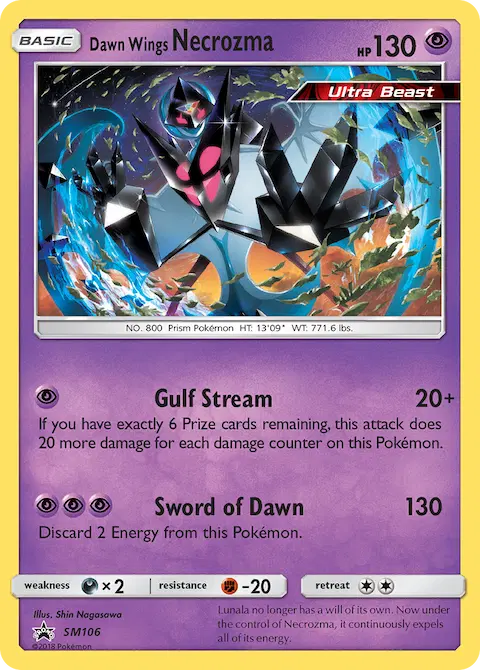 Dawn Wings Necrozma, SM Black Star Promos SM106