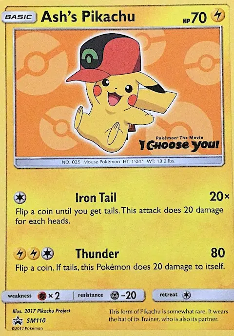 Ash's Pikachu, SM Black Star Promos SM110