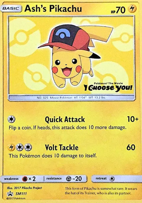 Ash's Pikachu, SM Black Star Promos SM111