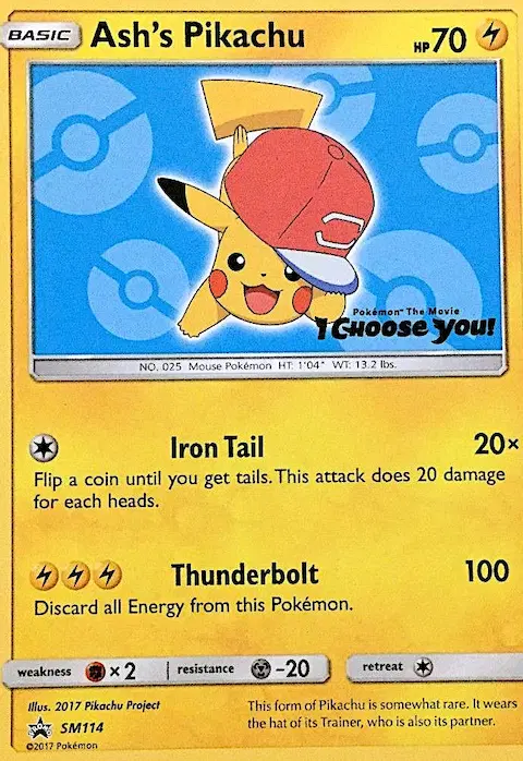 Ash's Pikachu, SM Black Star Promos SM114