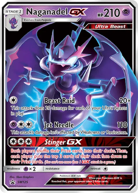 Naganadel GX, SM Black Star Promos SM125