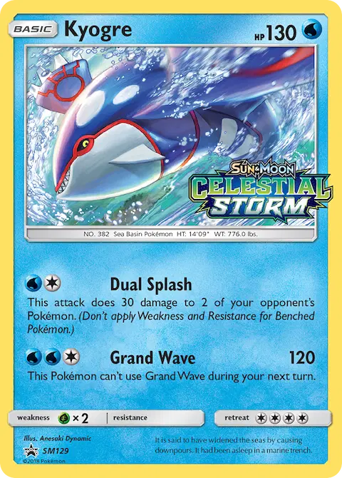 Kyogre, SM Black Star Promos SM129