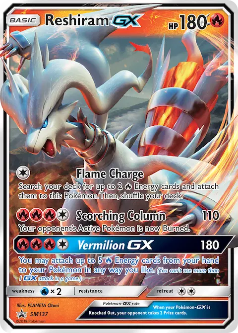 Reshiram GX, SM Black Star Promos SM137