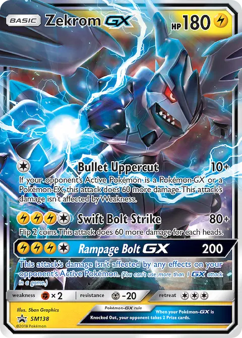 Zekrom GX, SM Black Star Promos SM138