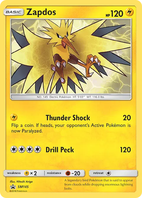 Zapdos, SM Black Star Promos SM145
