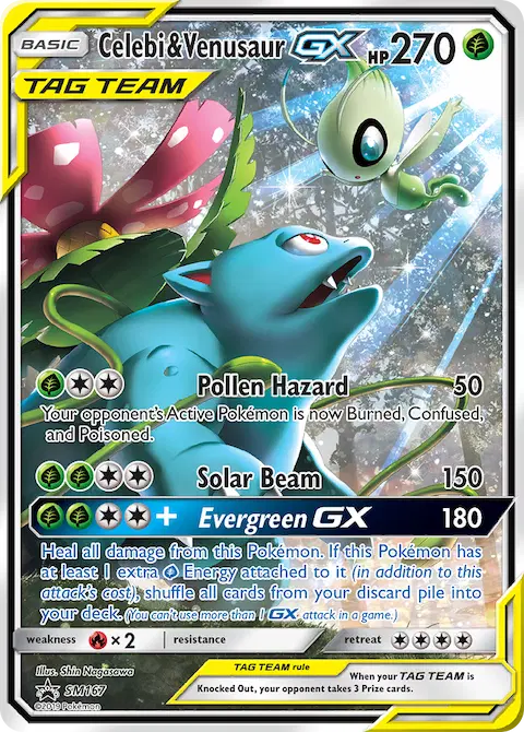 Celebi & Venusaur GX, SM Black Star Promos SM167