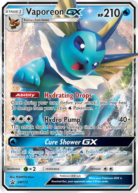 Vaporeon GX, SM Black Star Promos SM172