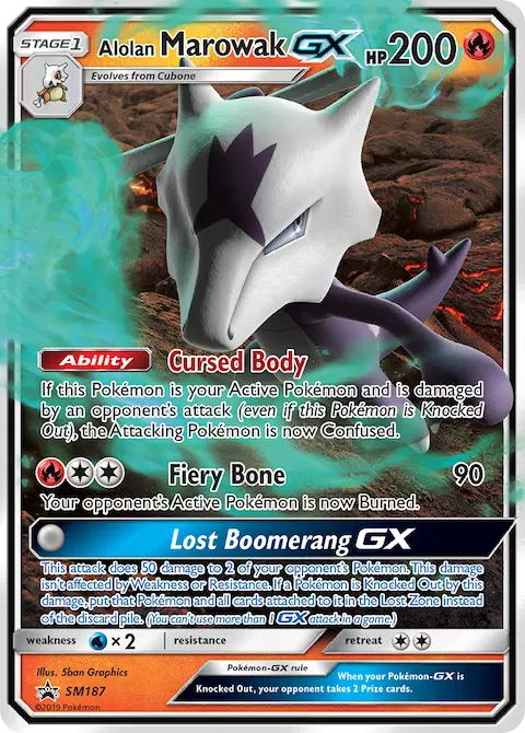 Alolan Marowak GX, SM Black Star Promos SM187