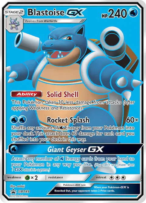Blastoise GX, SM Black Star Promos SM189