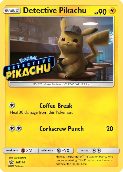 Detective Pikachu, SM Black Star Promos SM190